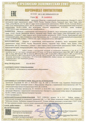 Сертификат Соответствия ООО "Дэлфи-К" Сертификат Соответствия ООО "Дэлфи-К"